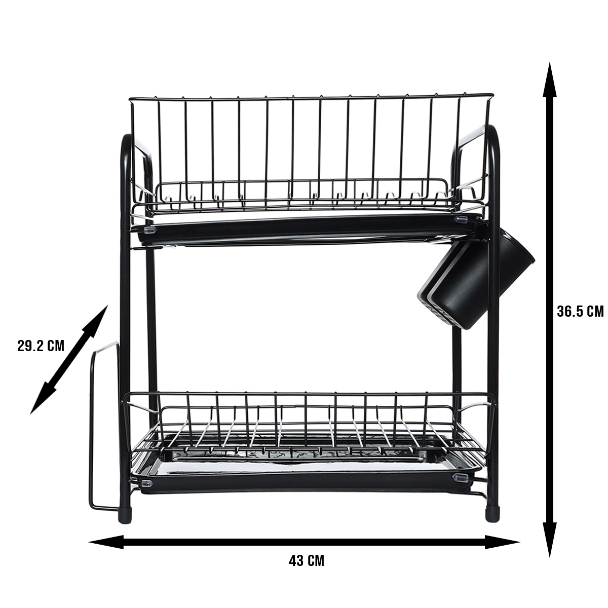 Foto 2 | Escurridor EKE Life Home EKE-12 color Negro de Acero Inoxidable