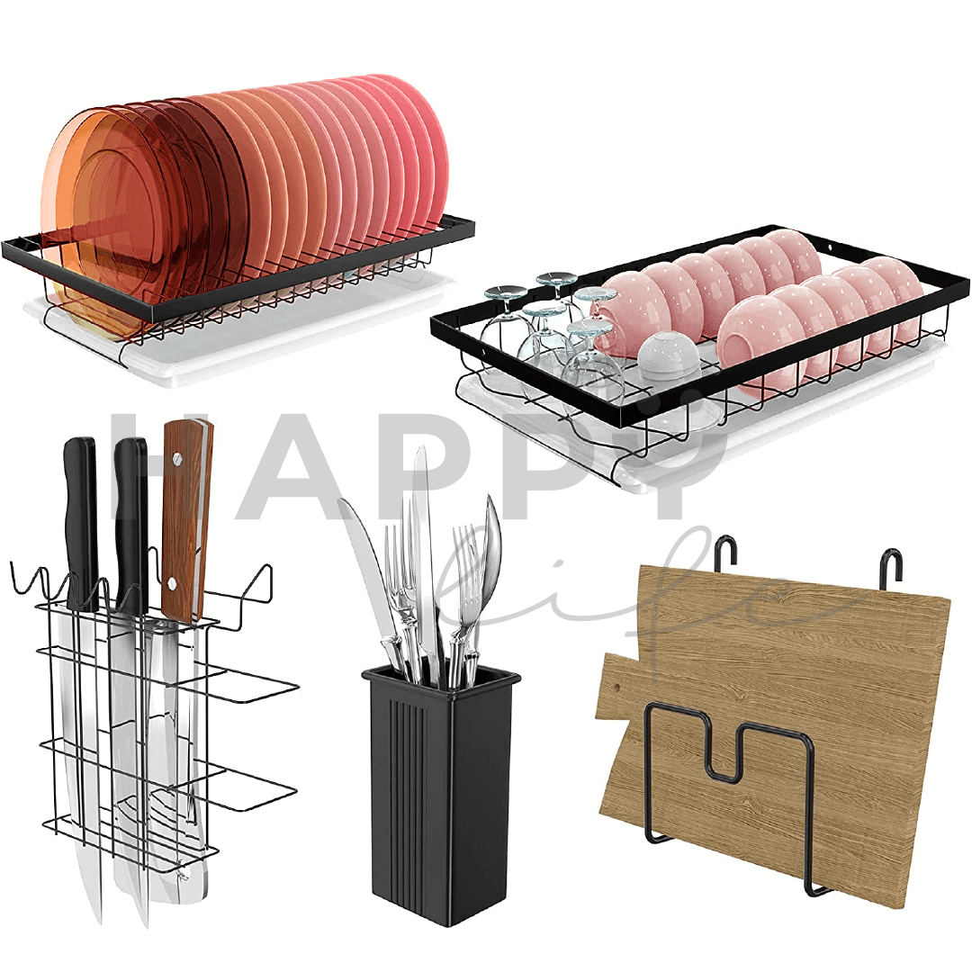 Foto 9 pulgar | Escurridor de Platos 2 Niveles Happy Life de Acero Inoxidable Gran Capacidad