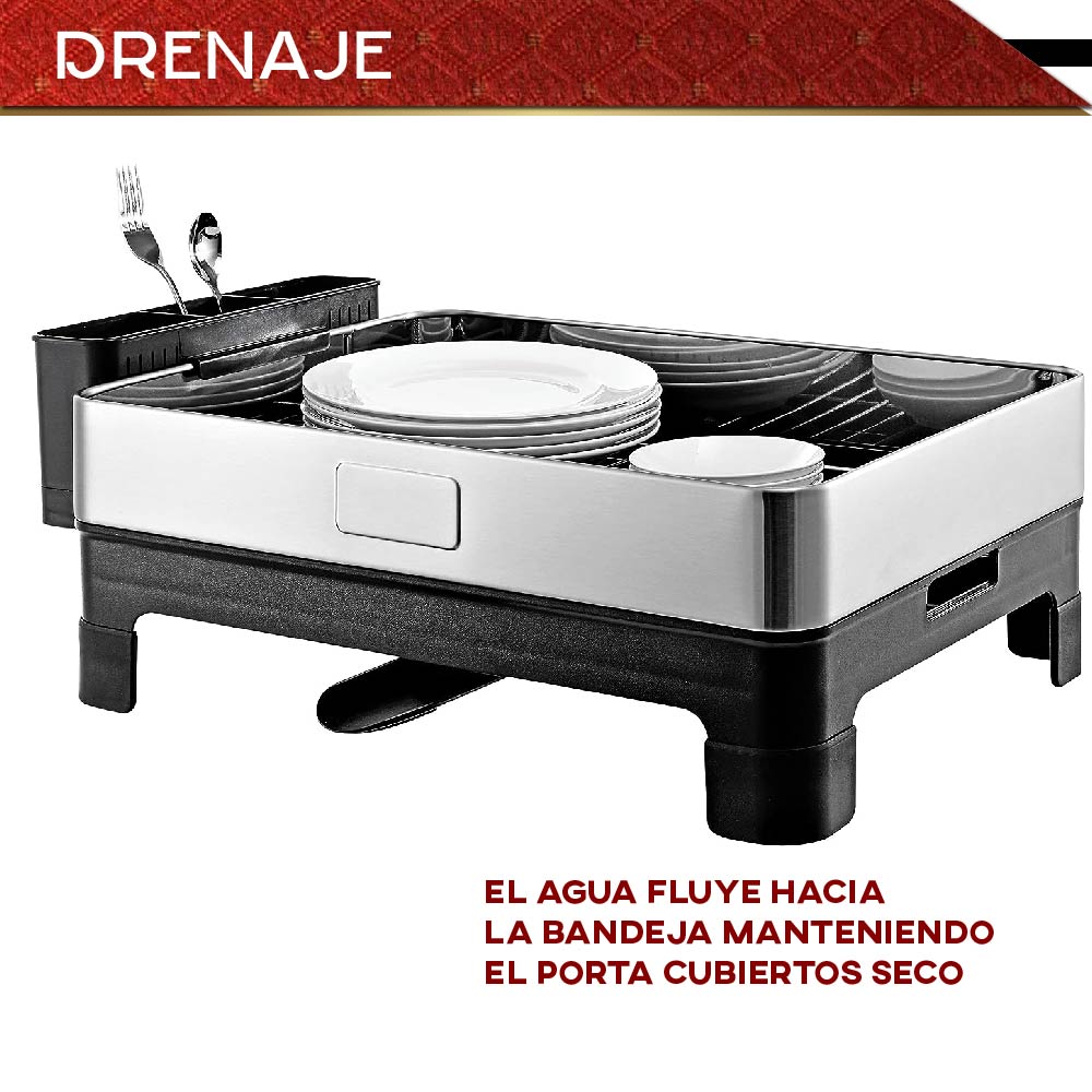 Foto 5 pulgar | Escurridor de Acero Inoxidable Rd Royal Cook color Plateado 2 Niveles Antiadherente