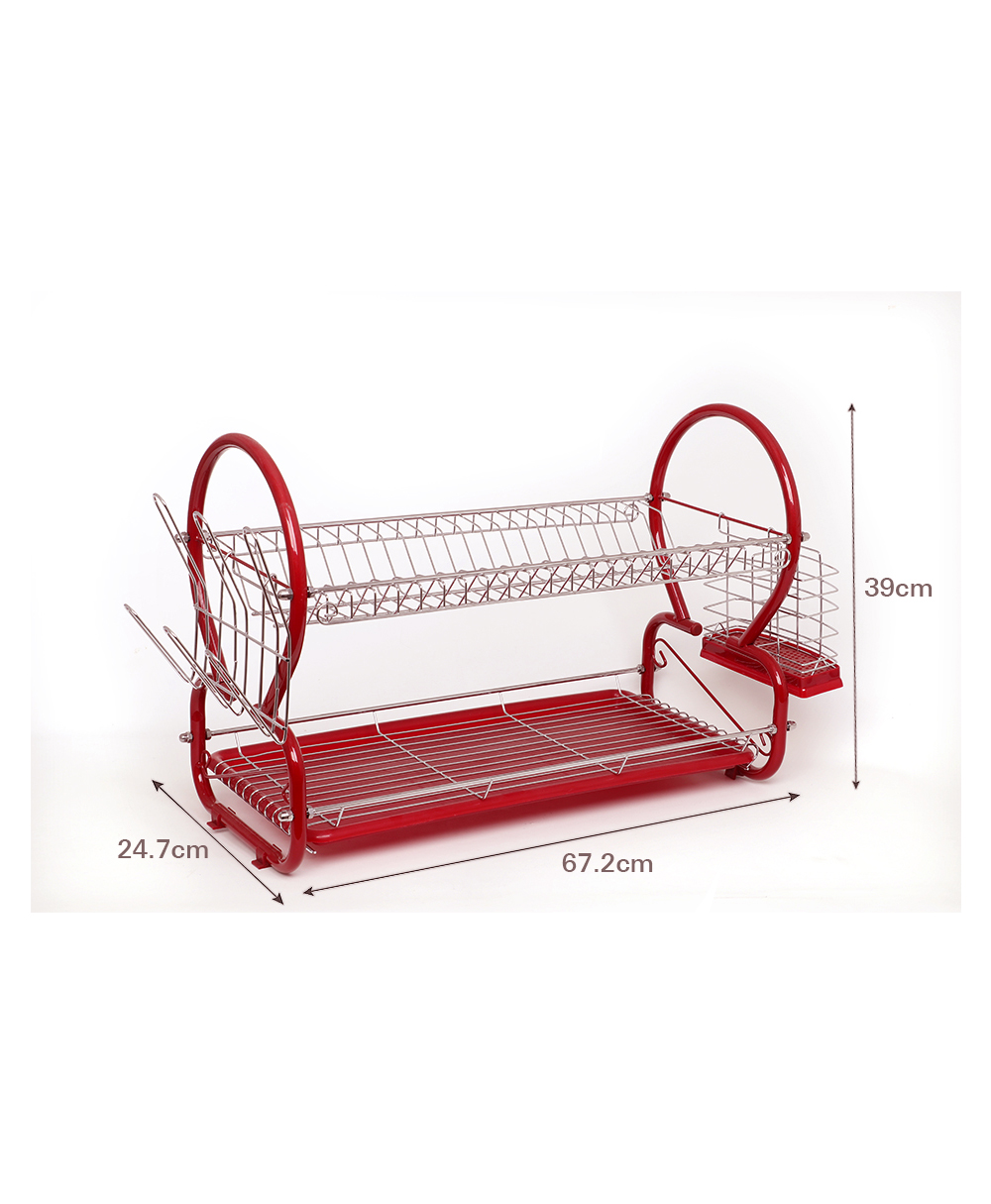 Foto 4 | Escurridor Royal Haus RH-13661R Rojo 2 Niveles