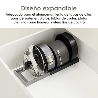 Foto 4 | Organizador Escurridor Retráctil de Plastico y Metal Aquila Gris
