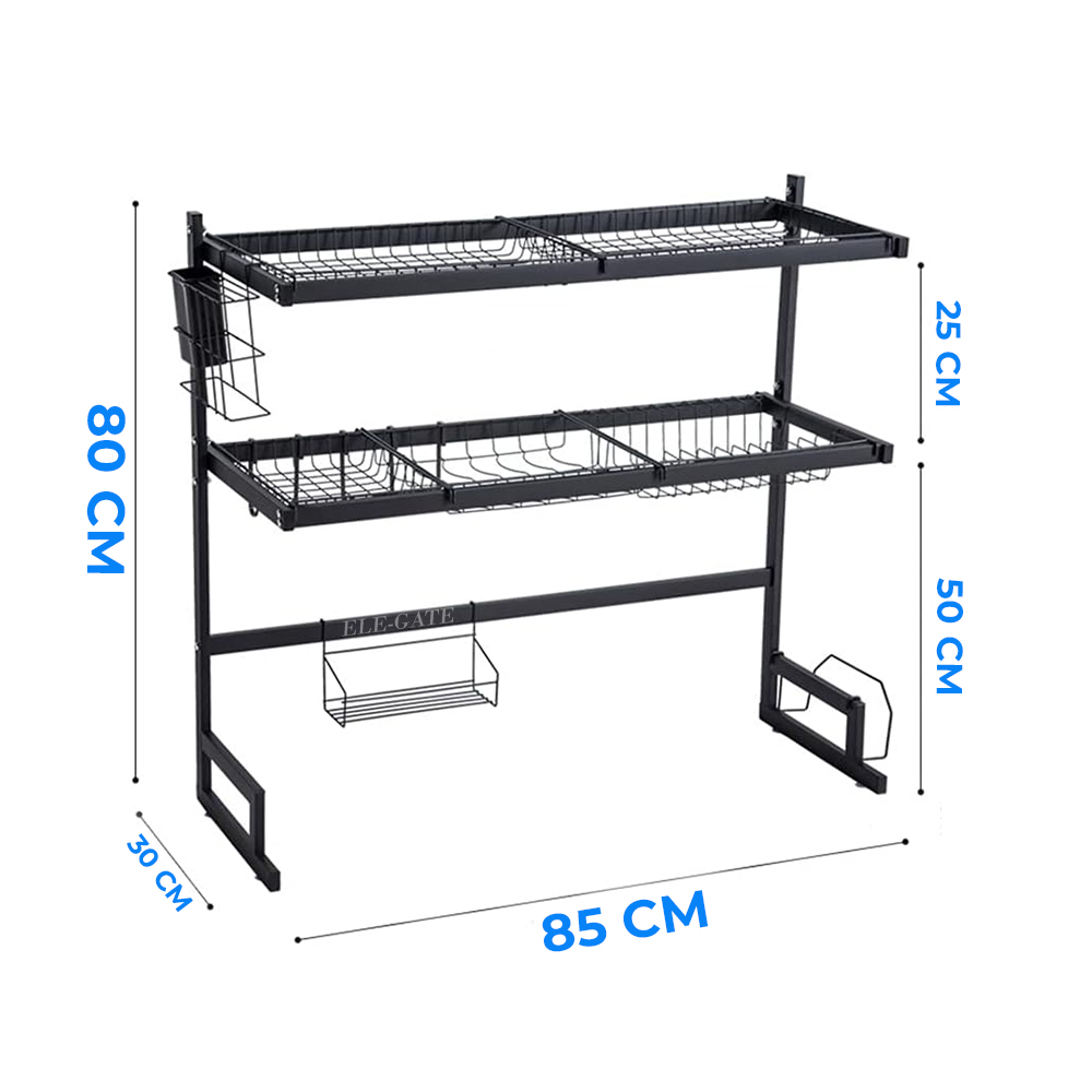 Foto 3 pulgar | Escurridor de Trastes de Acero Inoxidable 80 kg con Organizador de Cuchillos y Utensilios
