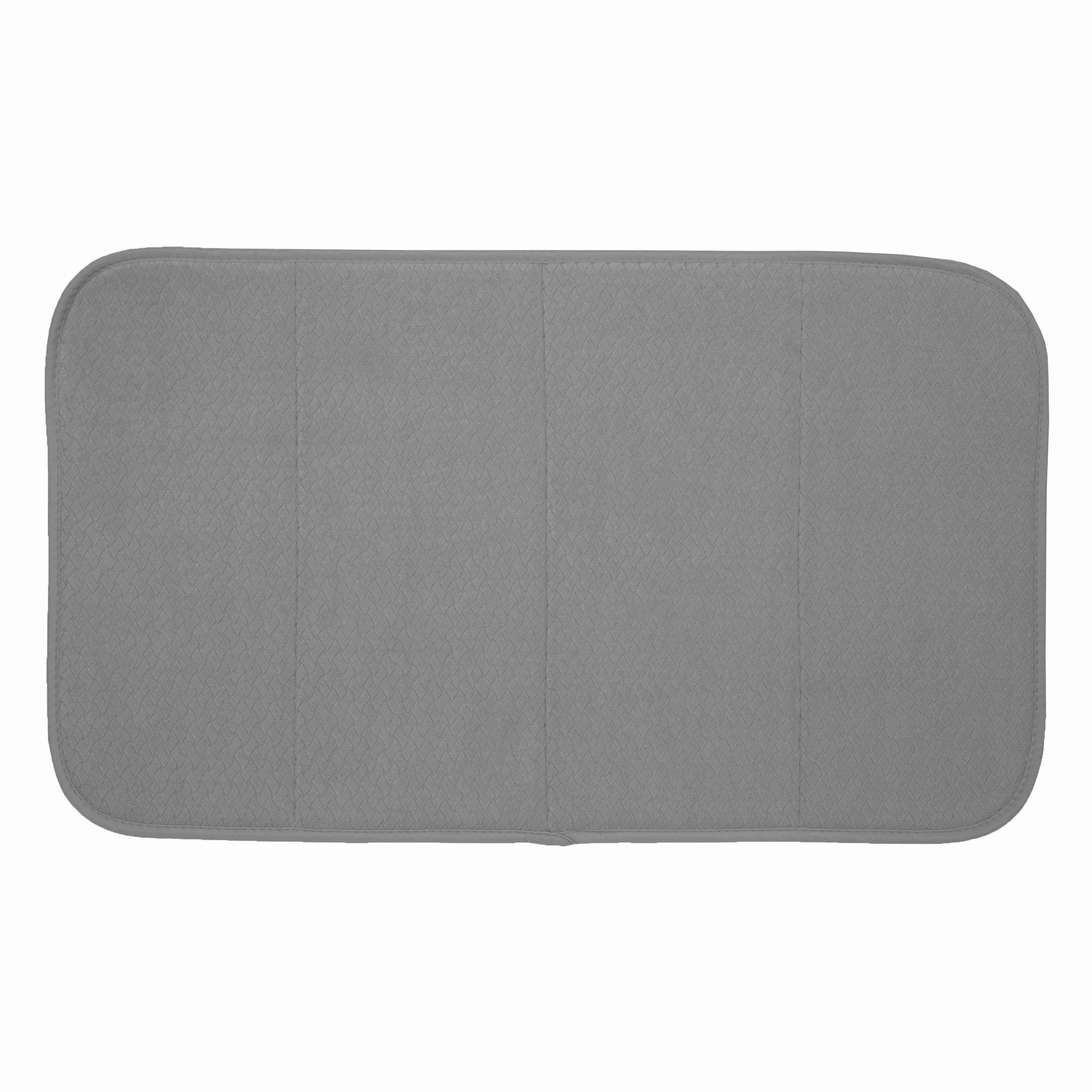 Alfombrilla Para Secar Platos, Totalmente Revestida, Reversible, 40 X 71 Cm, Peltre - Venta Internacional. $746