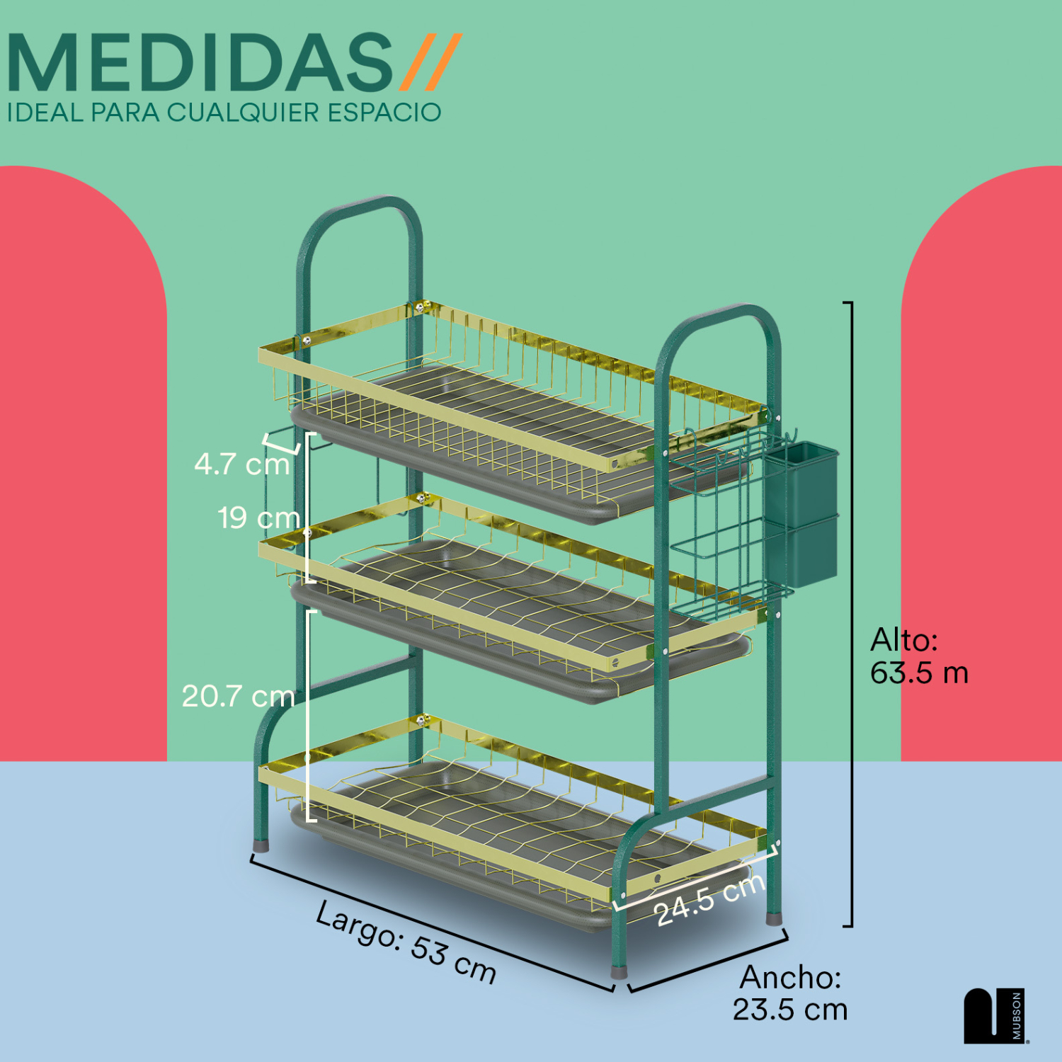 Foto 5 | Escurridor De Trastes Mubson. Escurre Platos Frego