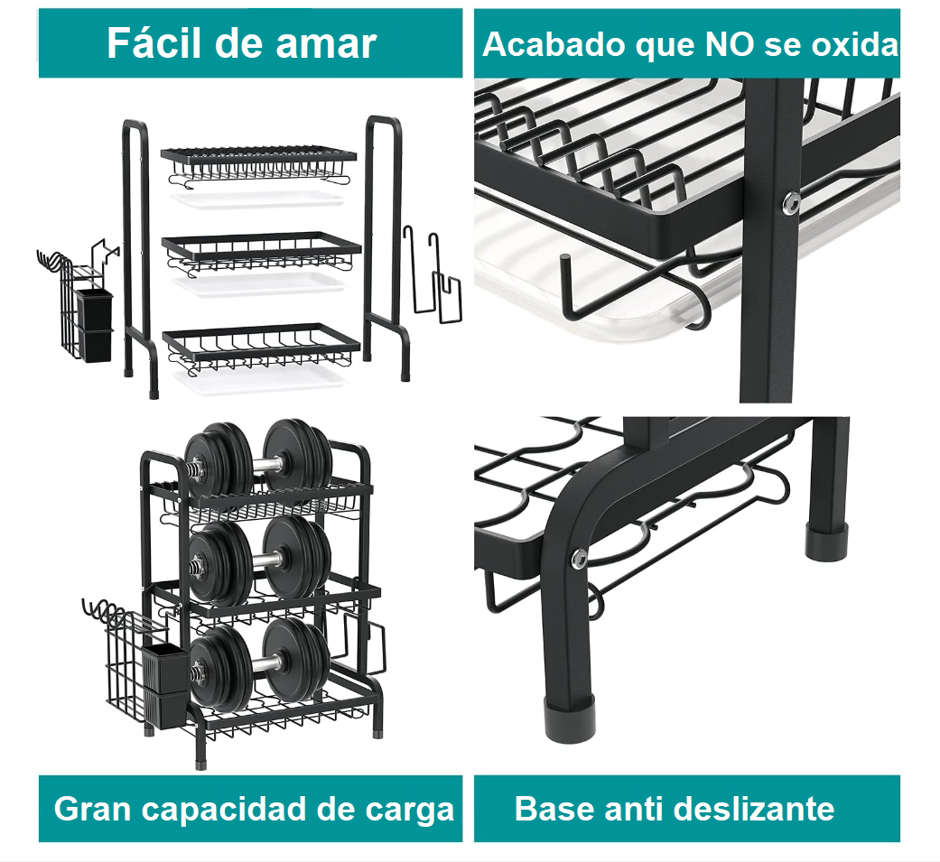 Foto 9 pulgar | Escurridor Prodotty de 3 Niveles