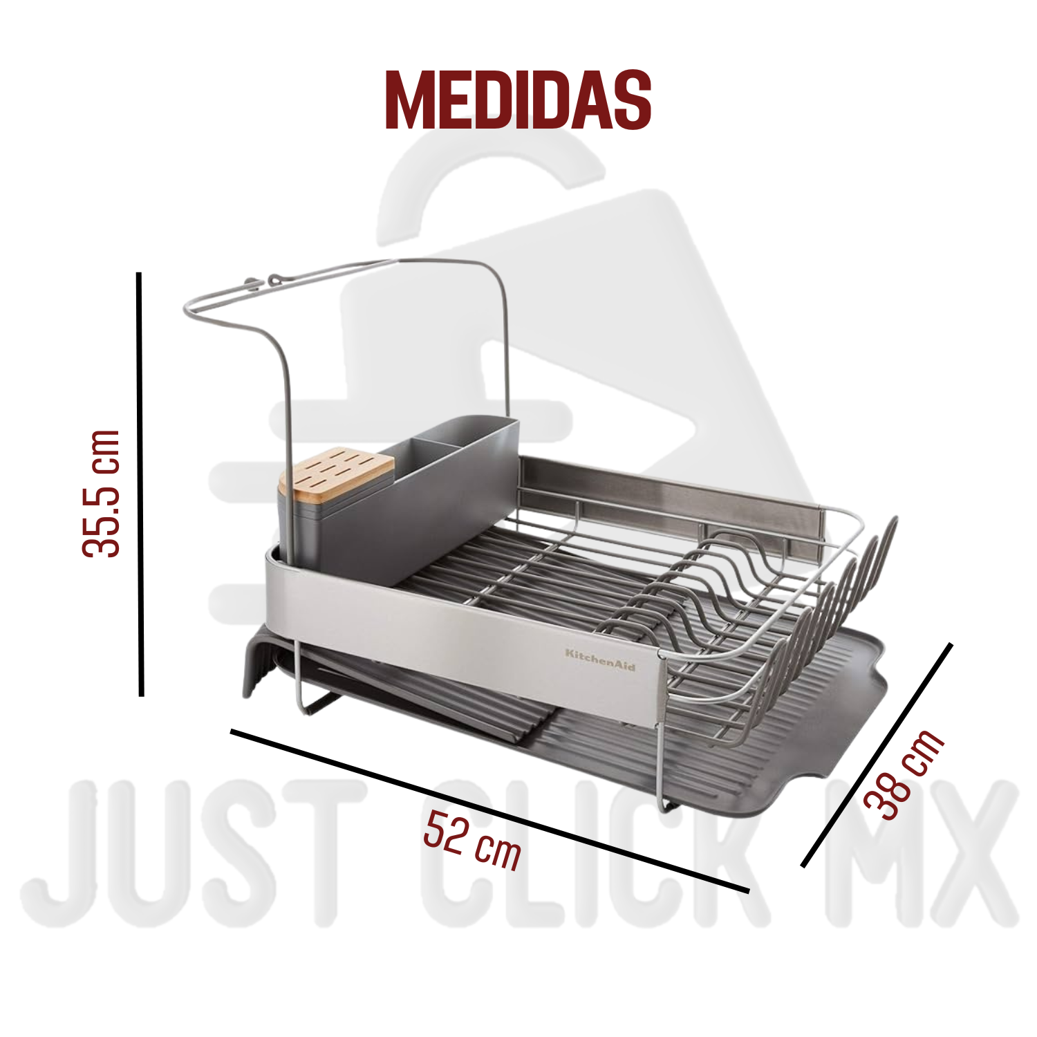 Foto 6 | Escurridor Extendible De Platos Vasos Kitchenaid Acero Inox-justclick Mx