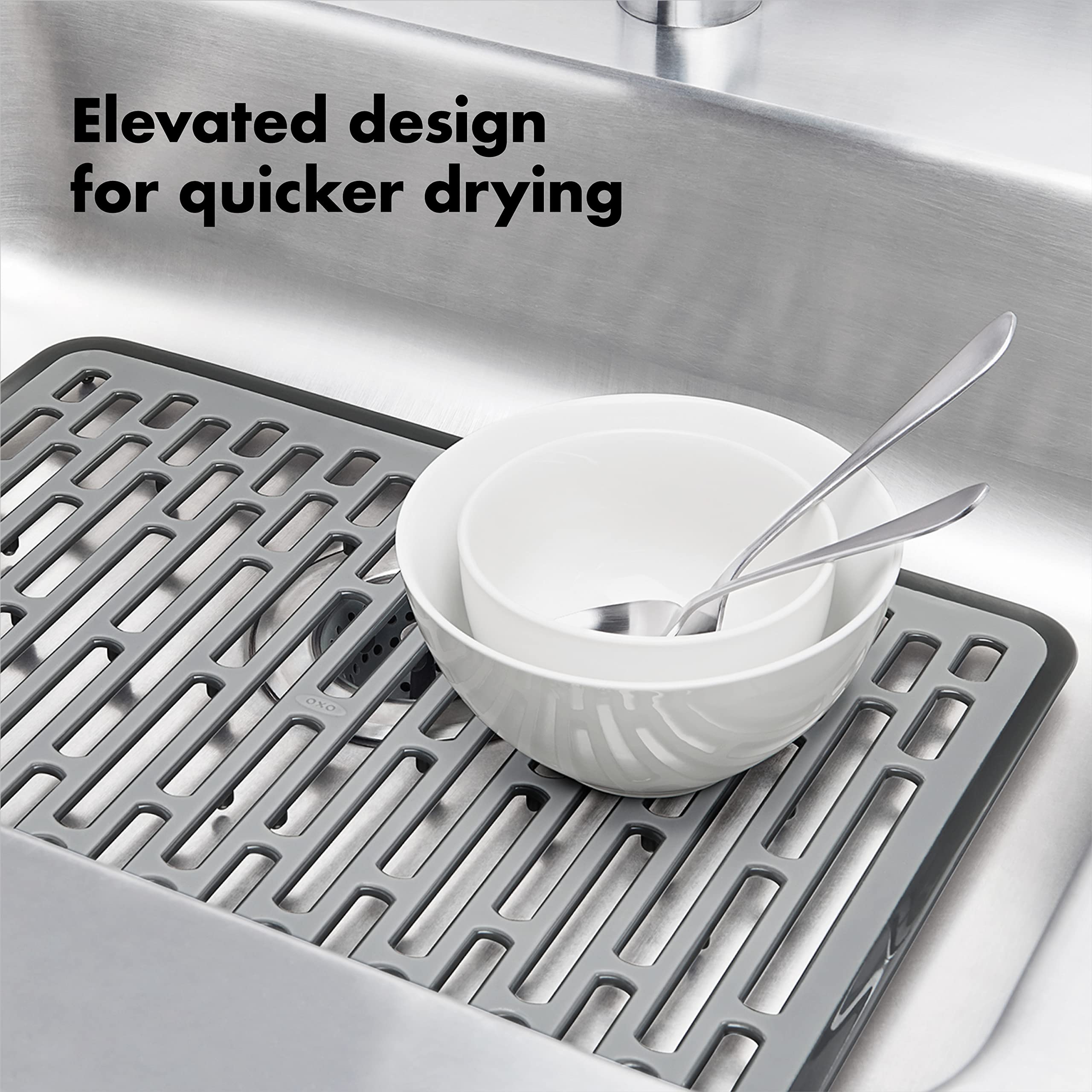 Foto 5 pulgar | Alfombrilla de Lavabo Oxo Good Grips Silicona Plateado - Venta Internacional