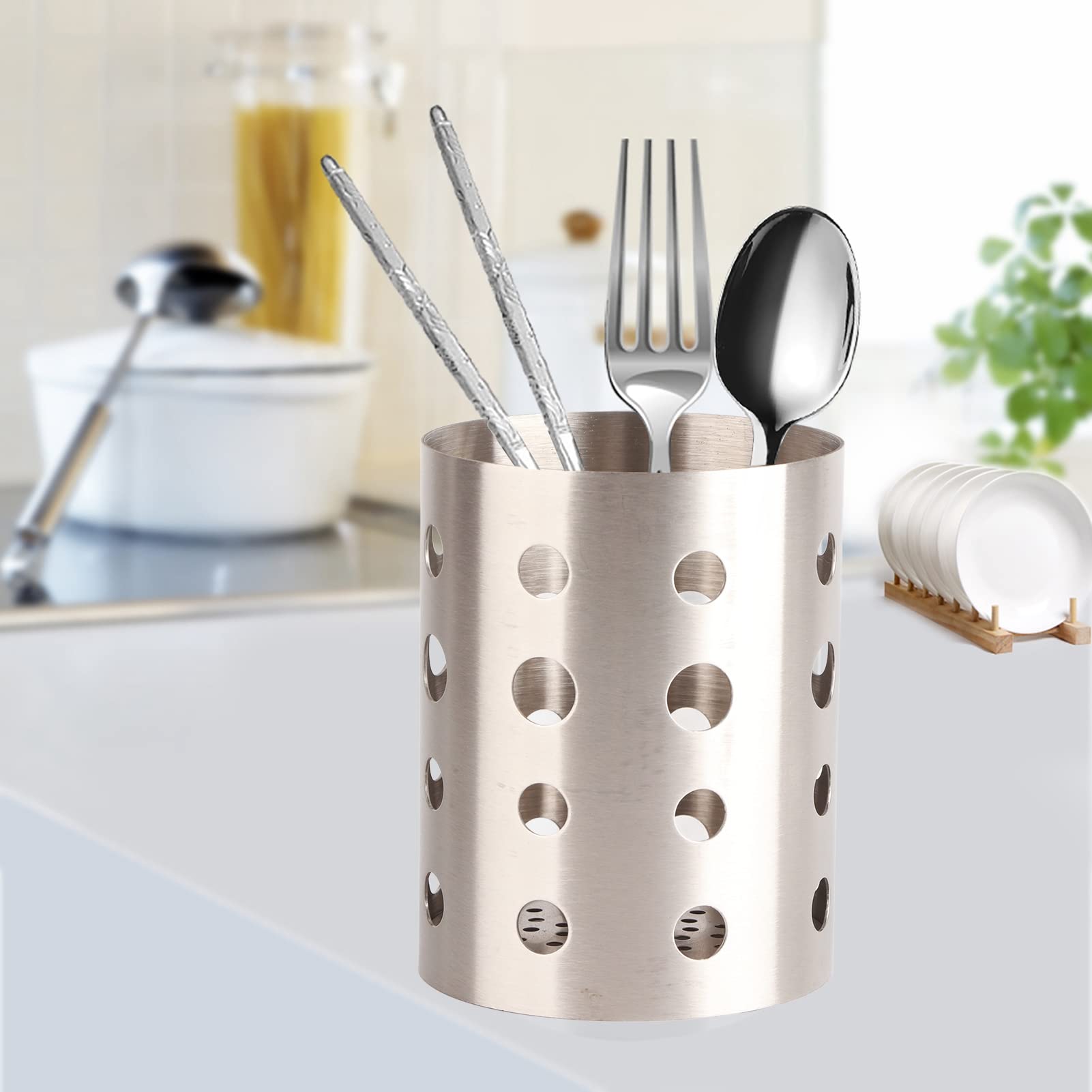 Foto 7 | Cesta Para Secar Cubiertos Zyyini De Acero Inoxidable - Venta Internacional.