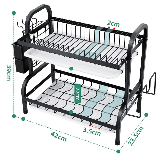 Foto 4 pulgar | Escurridor Xtellar De Platos De 2 Niveles De Acero Al Carbono