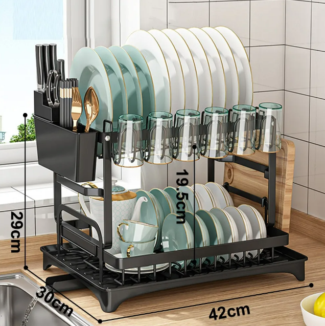 Foto 3 pulgar | Escurridor Xtellar De Trastes Tarja Para Cocina 2 Niveles Fregadero