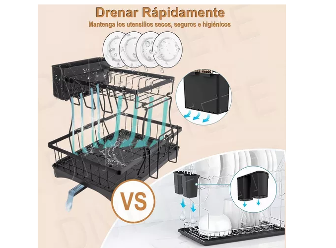 Foto 5 | Escurridor Xtellar Negro