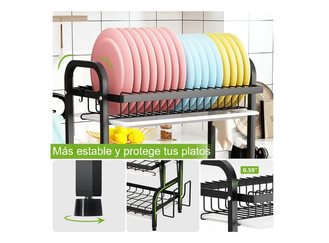 Foto 6 pulgar | Escurridor Xtellar Negro