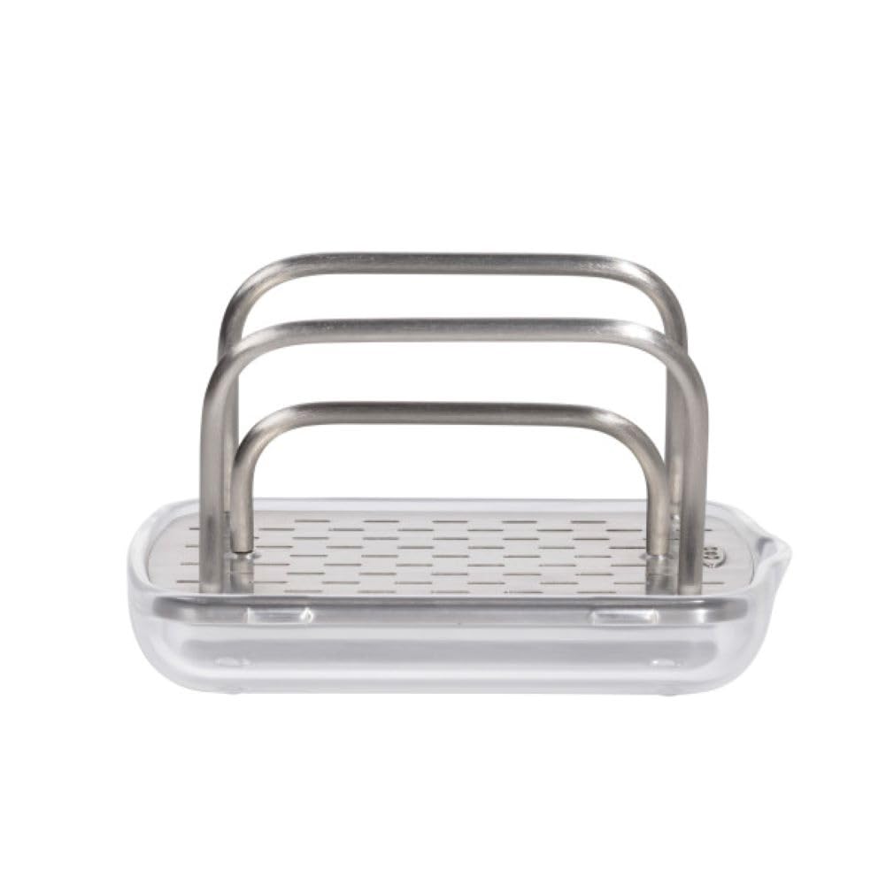 Soporte De Esponja Oxo Good Grips De Acero Inoxidable Negro - Venta Internacional.