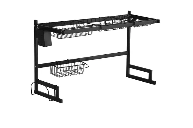 Foto 4 pulgar | Escurridor Xtellar De Trastes Platos Fregadero Organizador Cocina Color Negro