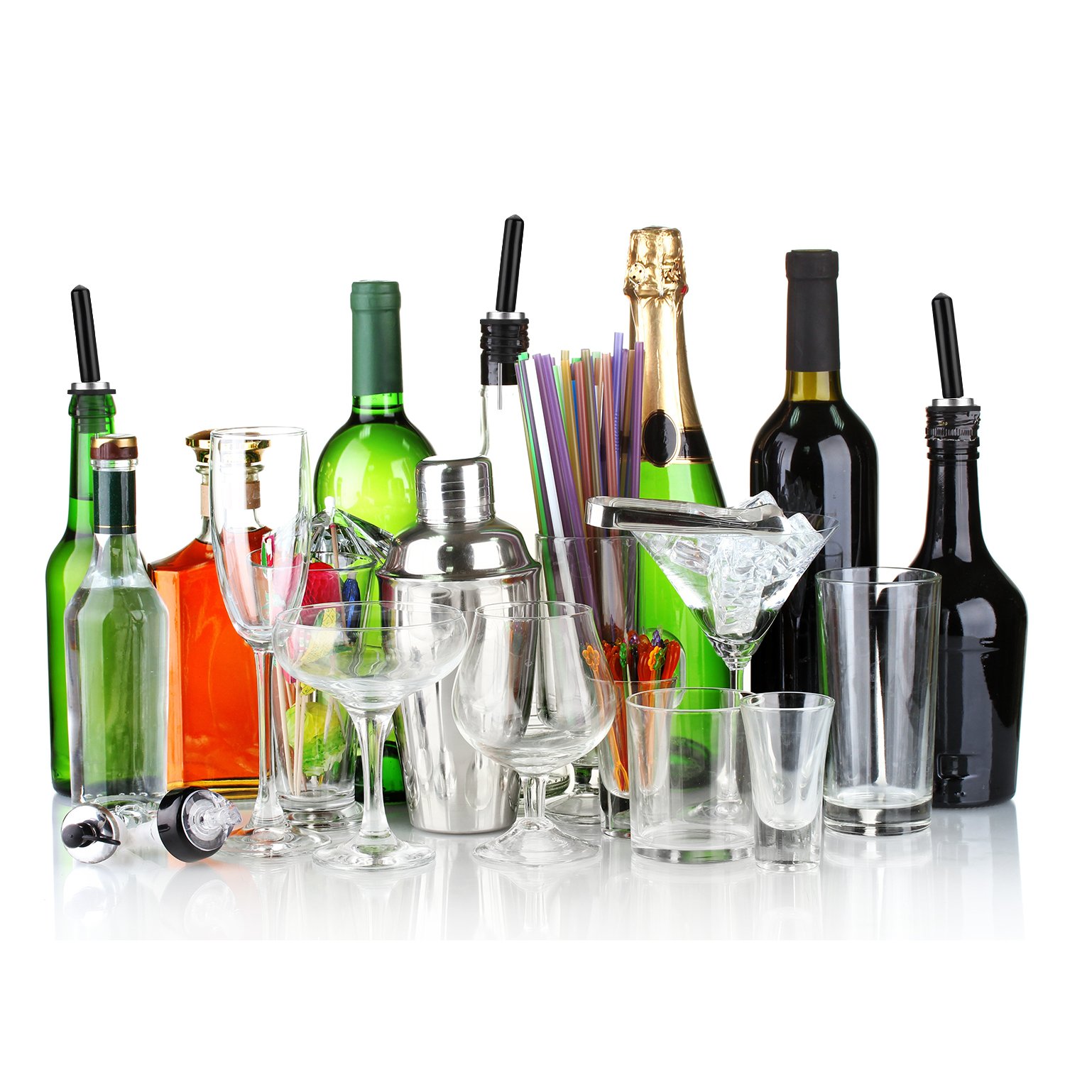 Foto 2 | Tapa De Goma Para Botellas De Licor, Negra (48) - Venta Internacional.