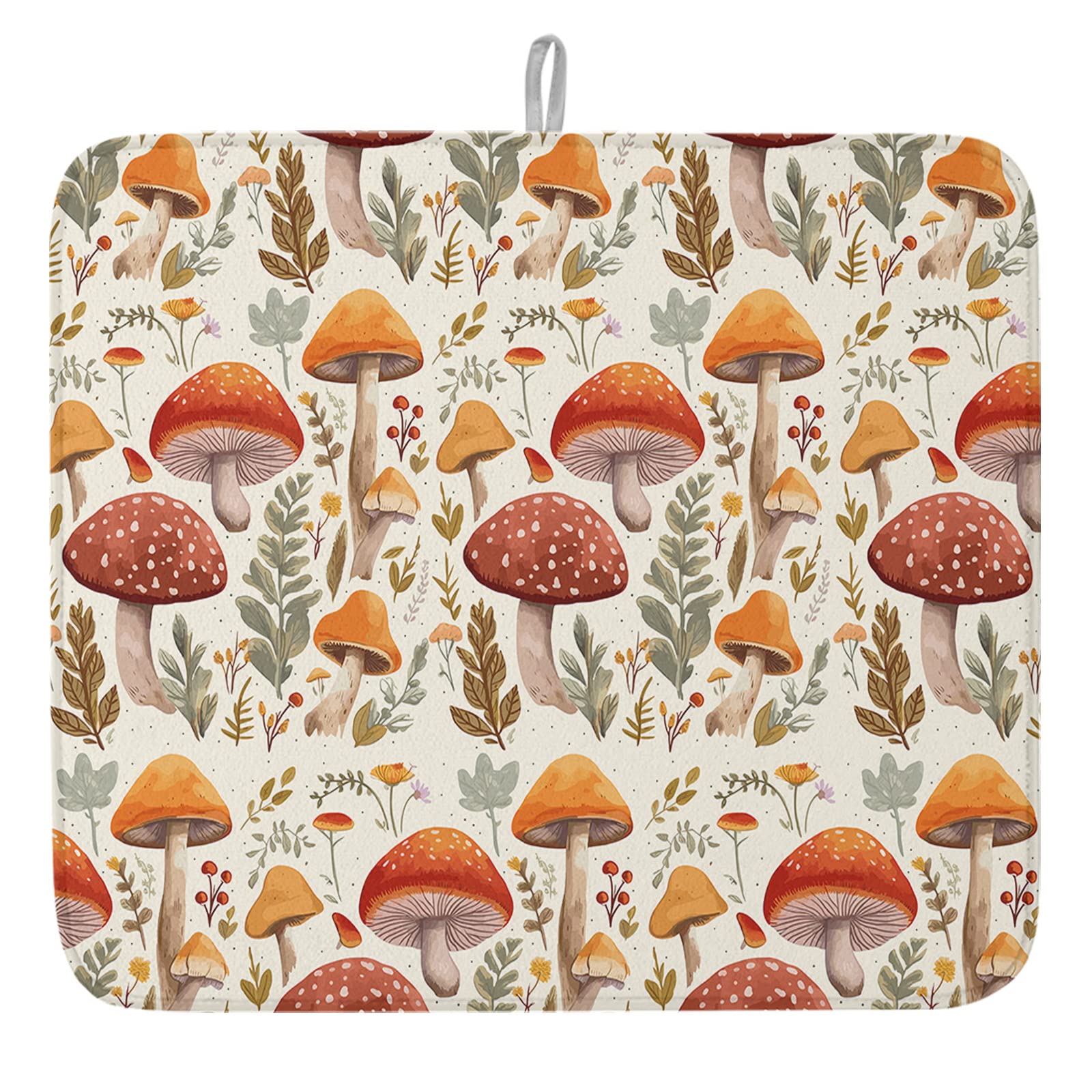 Foto 1 | Tapete Para Secar Platos Loopop, Absorbente De Hongos, Otoño Y Acción De Gracias - Venta Internacional.