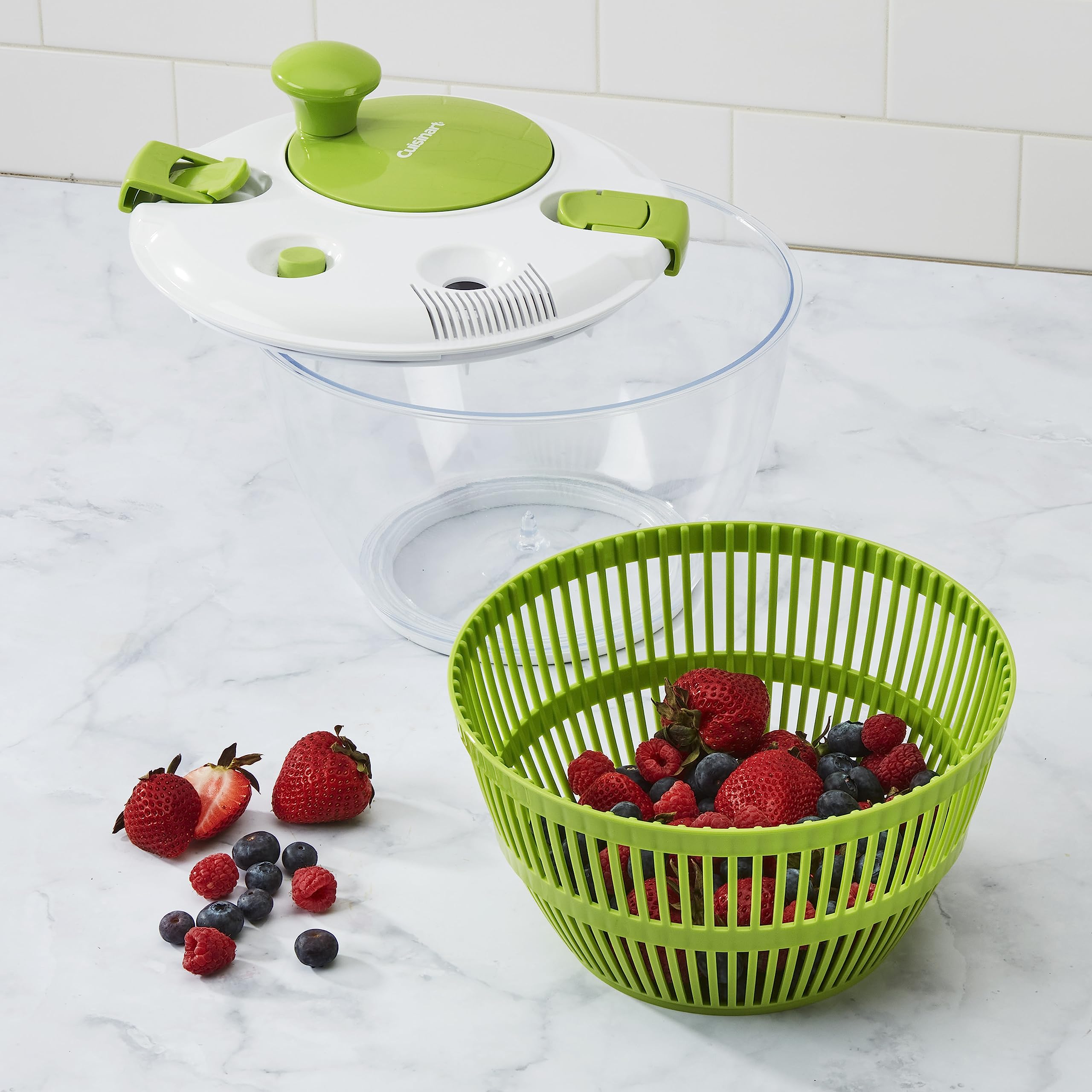 Foto 2 | Centrifugadora Para Ensaladas Cuisinart Spin Stop Wash & Dry, 5 Litros - Venta Internacional.