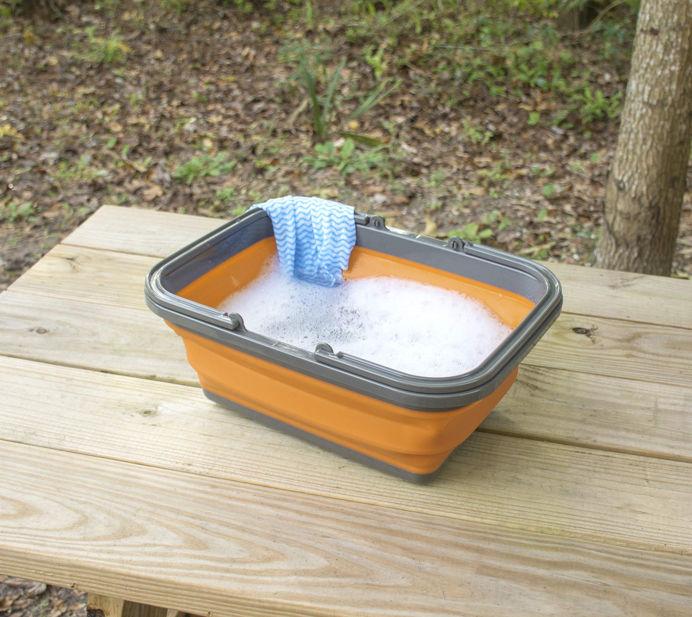 Foto 4 pulgar | Fregadero Plegable Just Flexware Con Lavabo De 8,5 L, Color Naranja - Venta Internacional.