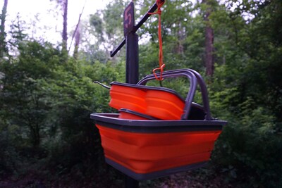 Foto 6 | Fregadero Plegable Just Flexware Con Lavabo De 8,5 L, Color Naranja - Venta Internacional.