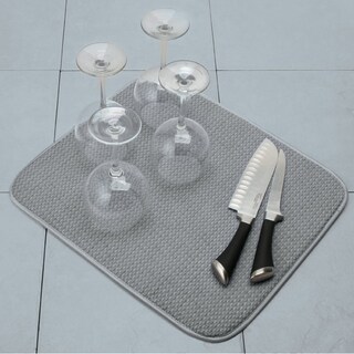 Foto 3 | Alfombrilla Para Secar Platos Norpro, Microfibra, 45 X 40 Cm, Color Gris, Paquete De 1 - Venta Internacional.