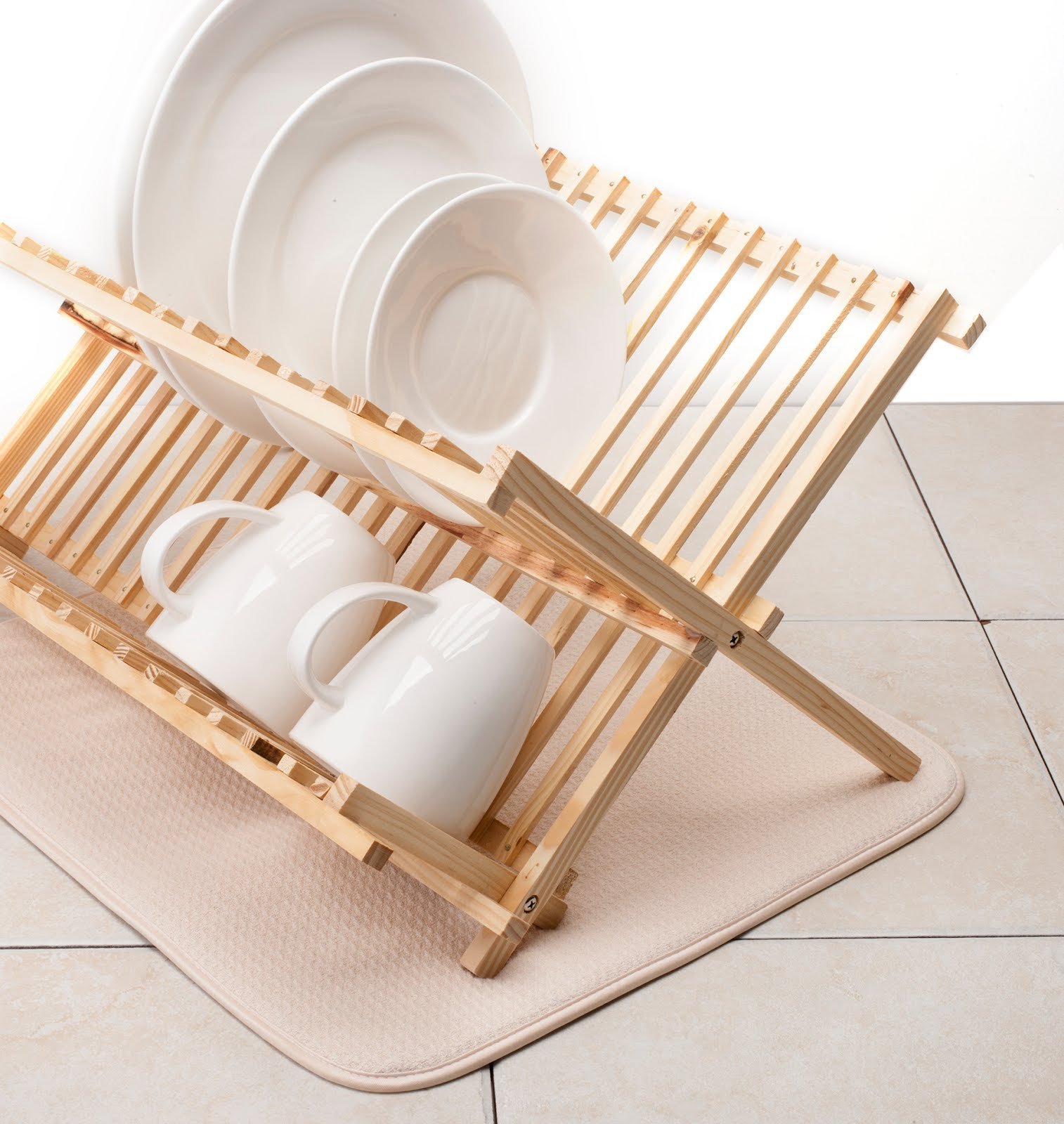 Foto 3 pulgar | Alfombrilla Para Secar Platos Norpro Mircofiber, 45,5 Cm X 40,5 Cm, Color Beige - Venta Internacional.