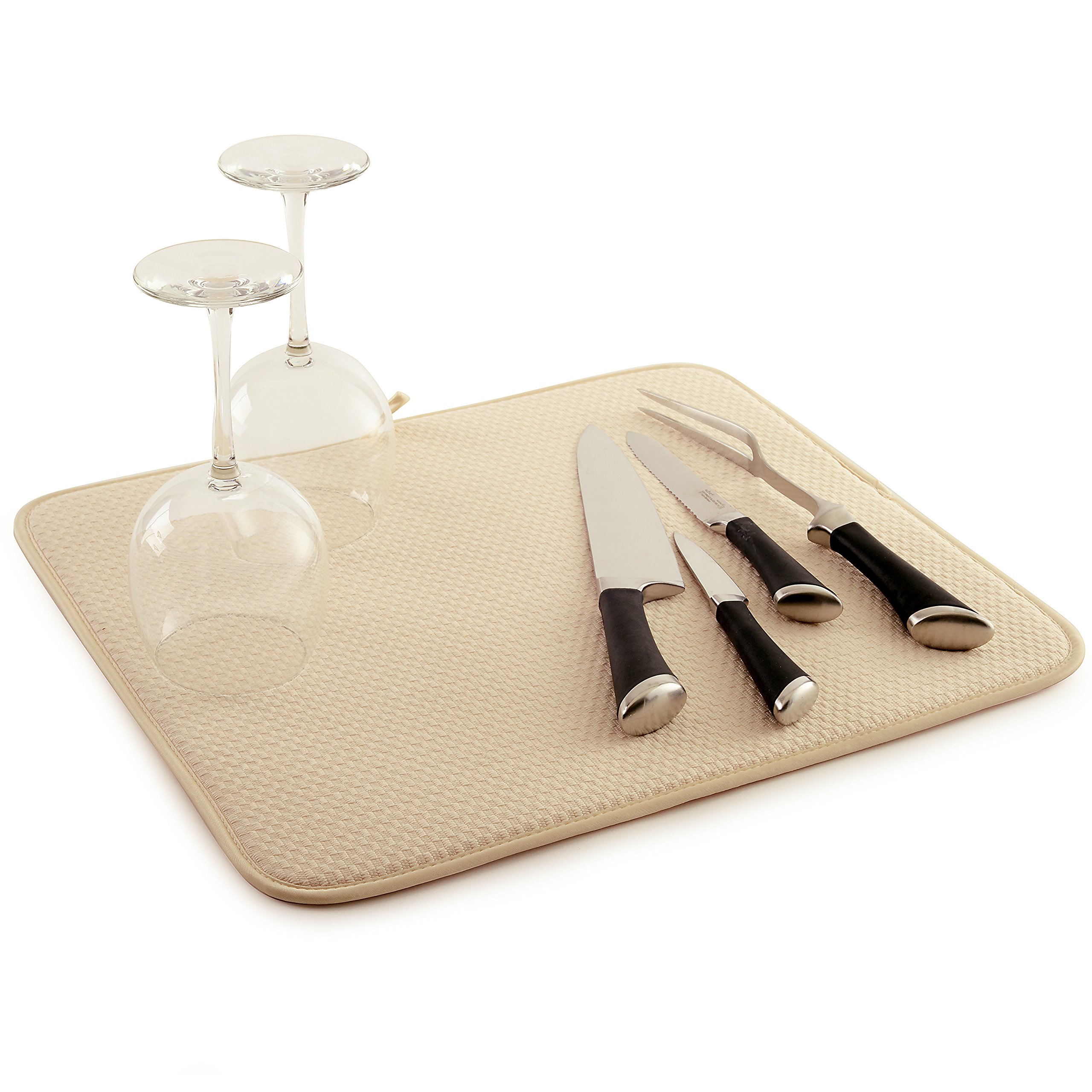 Foto 6 pulgar | Alfombrilla Para Secar Platos Norpro Mircofiber, 45,5 Cm X 40,5 Cm, Color Beige - Venta Internacional.