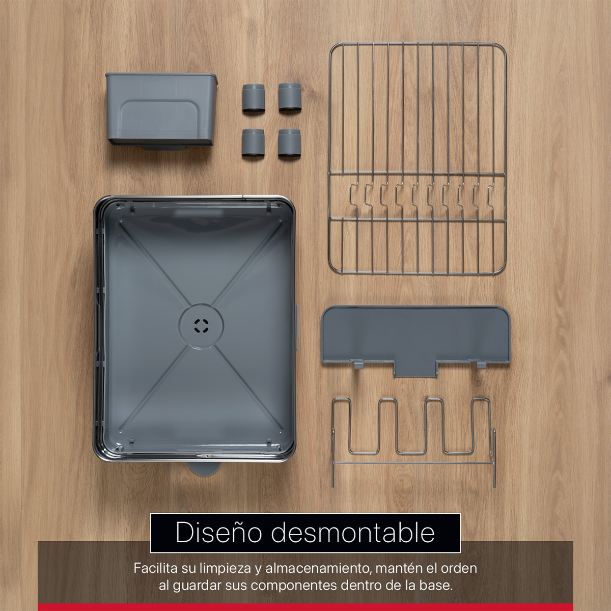 Foto 7 pulgar | Escurridor De Trastes Cookify Acero Inoxidable