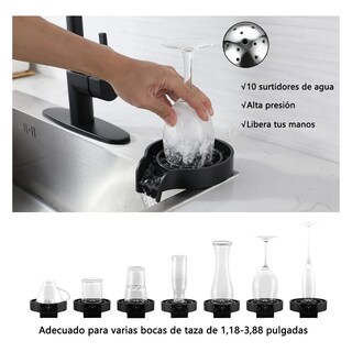 Foto 2 | Lavador De Vasos Enjuagadoras Automáticas De Vasos A Presión Eo Safe Imports Esi-20623 Negro