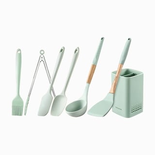 Foto 1 | Set de 12 Espátulas Malubero con Brochas de Silicona Antiadherente color Verde