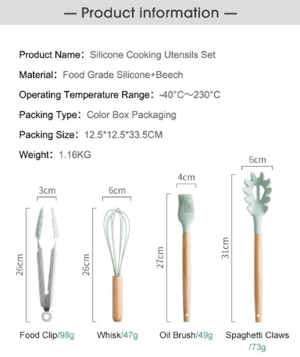 Foto 4 pulgar | Set de 12 Espátulas Malubero con Brochas de Silicona Antiadherente color Púrpura