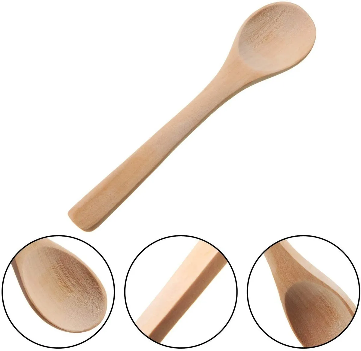 Foto 4 pulgar | Set de 30 Cucharas de Madera Mieleras Biodegradables