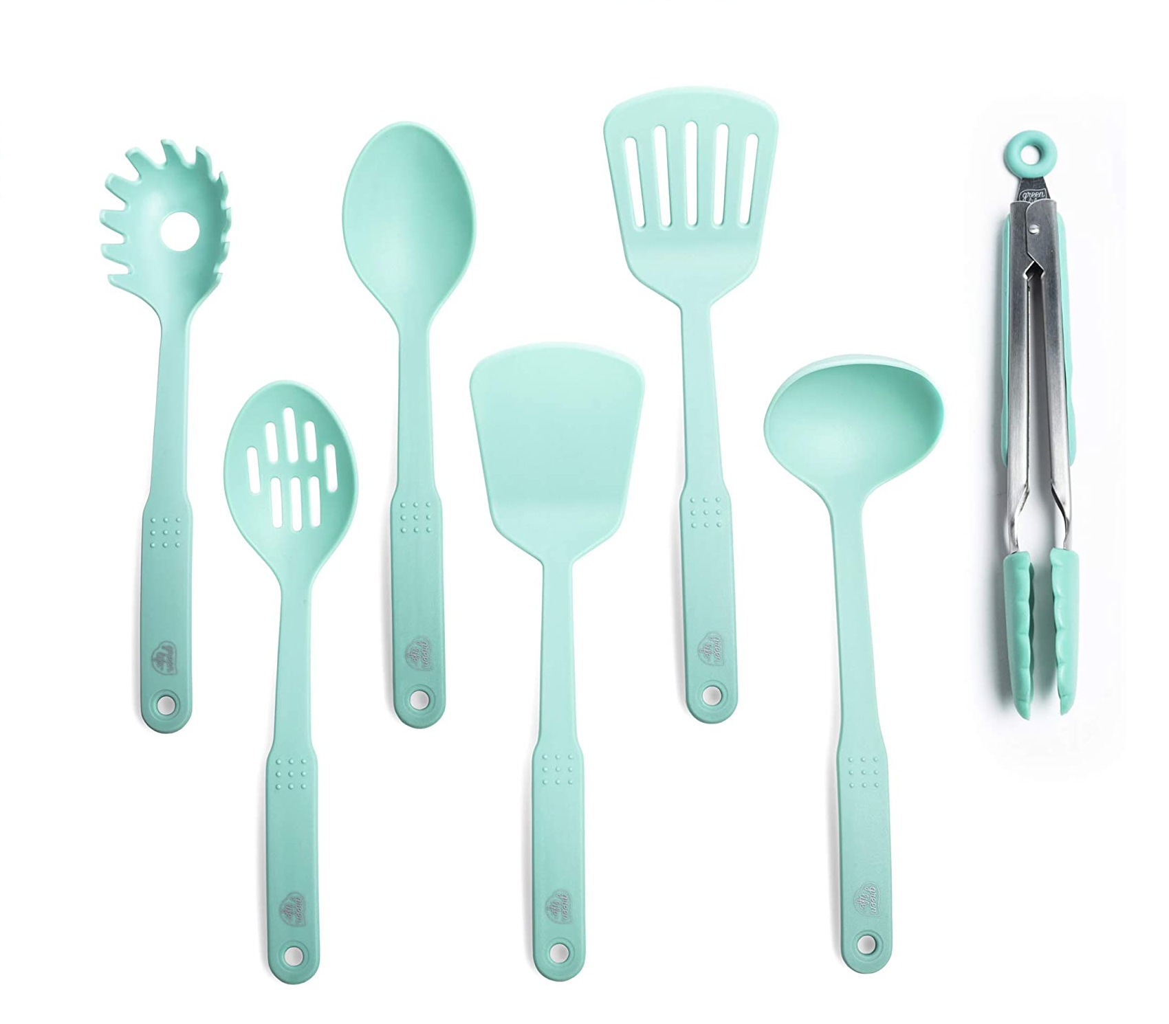 Set de Utensilios de Cocina Malubero color Verde con 7 Piezas