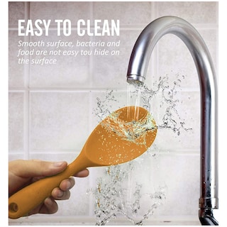 Foto 3 | Cuchara Plana para Servir Aleissi 700979 de Silicón color Naranja