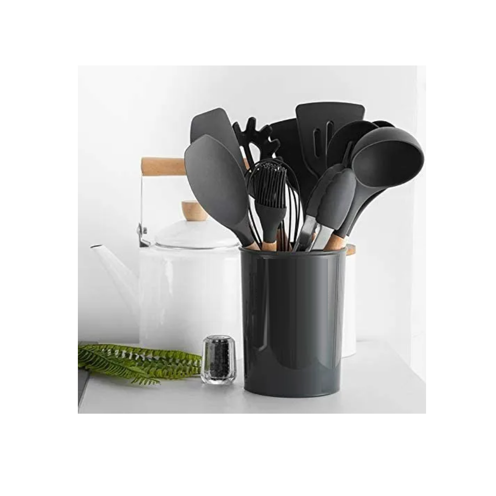 Foto 3 pulgar | Kit de 12pz Malubero Utensilios De Silicona Para Cocina Gris