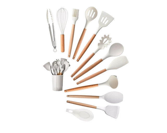 Foto 2 pulgar | Utensilios de Cocina Frutivegie Silicón Ll12 color Blanco