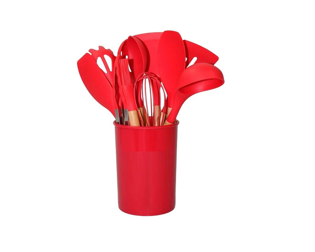 Foto 5 pulgar | Utensilios de Cocina Frutivegie Silicón Ll12 color Rojo