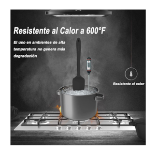 Foto 5 | Utensilios de Silicona Negros para Cocina Palas y Espátulas 6 pzas