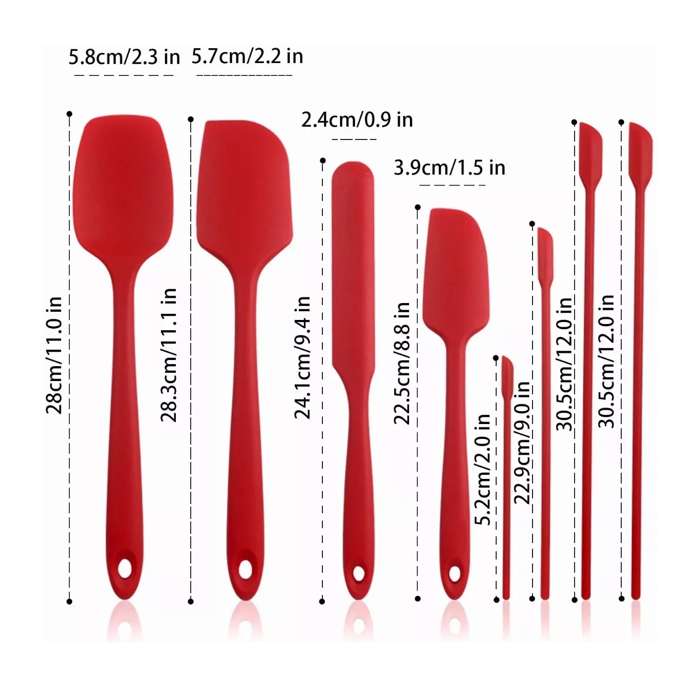 Foto 4 pulgar | Juego de Utensilios Belug Rojo 10 Piezas