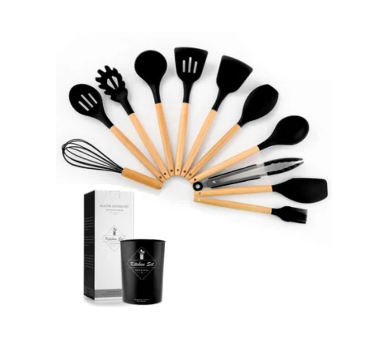 Foto 2 pulgar | Venta Internacional- Juego de Utensilios de Cocina de Silicona 12 Piezas