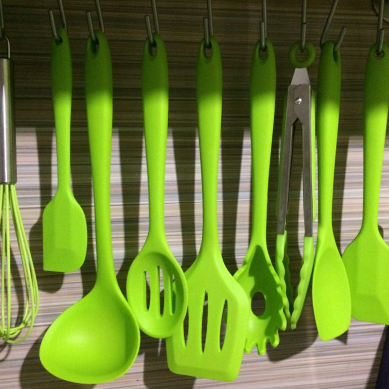 Foto 3 pulgar | Venta Internacional- Juego de Utensilios de Cocina Httn de Silicona Verde