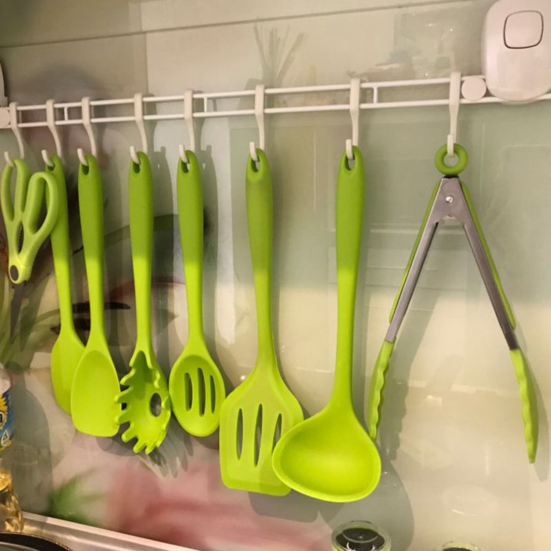 Foto 5 pulgar | Venta Internacional- Juego de Utensilios de Cocina Httn de Silicona Verde