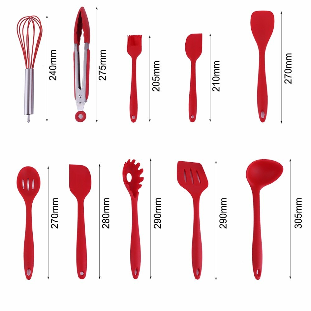 Foto 3 pulgar | Venta Internacional- Juego de Utensilios de Cocina Httn Rojo