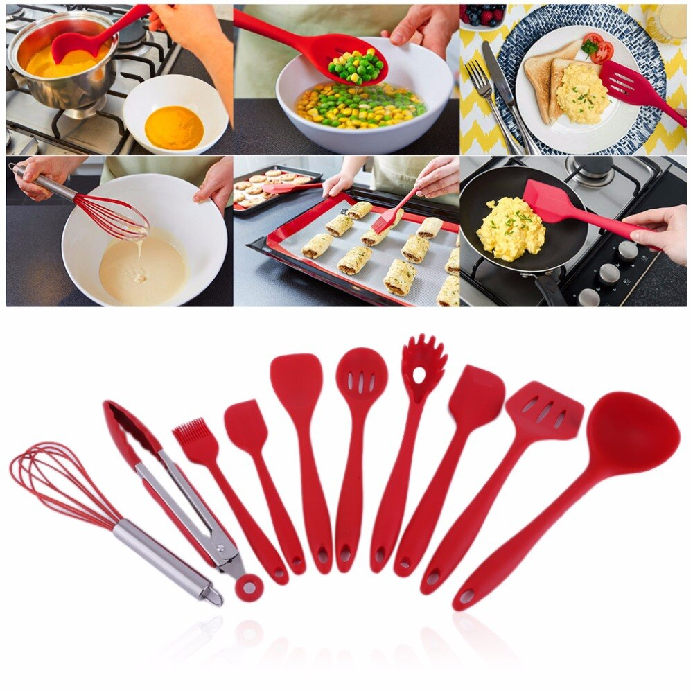 Foto 5 pulgar | Venta Internacional- Juego de Utensilios de Cocina Httn Rojo