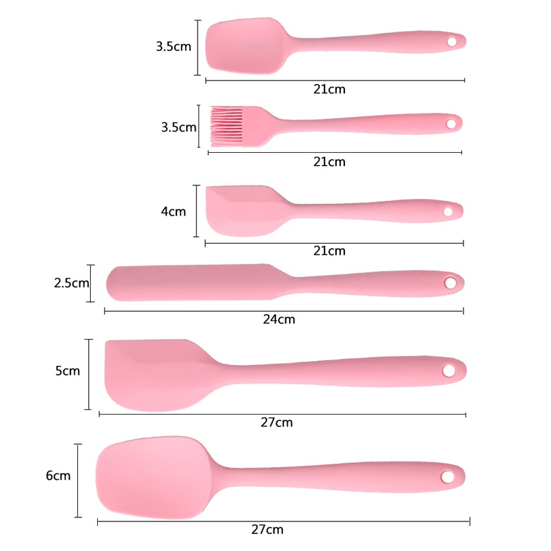 Foto 3 pulgar | Venta Internacional- Juego de Herramientas para Hornear Httn Rosa 6 Piezas