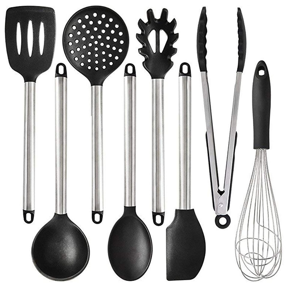 Foto 2 pulgar | Venta Internacional- Set de Utensilios de Cocina Httn de Silicona y Acero Inoxidable