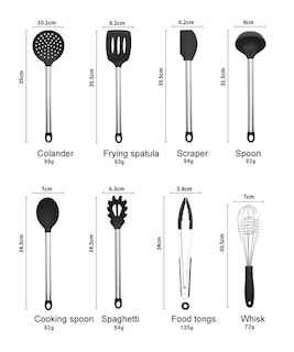 Foto 2 | Venta Internacional- Set de Utensilios de Cocina Httn de Silicona y Acero Inoxidable