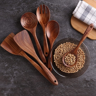 Foto 4 | Venta Internacional - Juego de Utensilios de Cocina Cucharas y Espátulas de Madera