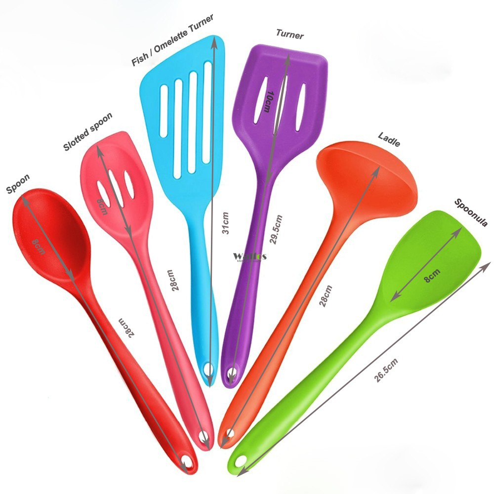 Foto 2 pulgar | Venta Internacional - Juego de Palas de Cocina Silicone 6 Piezas