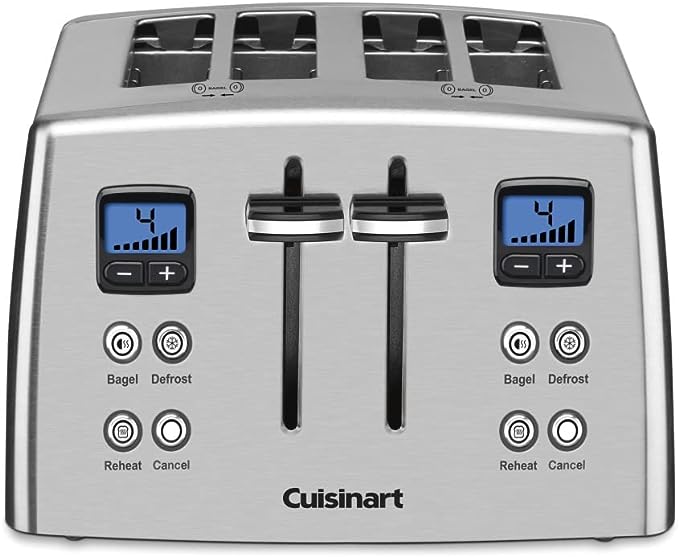 Foto 4 pulgar | Cuisinart Gr-300wsp1 Elite Griddler, Acero Inoxidable Y Cpt-435p1 Toster Motorizado De 4-slice Countdown, Acero Inoxid