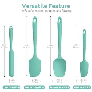 Foto 2 | Juego De Espátulas De Silicona U-taste 600 °c, Resistentes Al Calor, Verde Azulado Y Aguamarina - Venta Internacional.